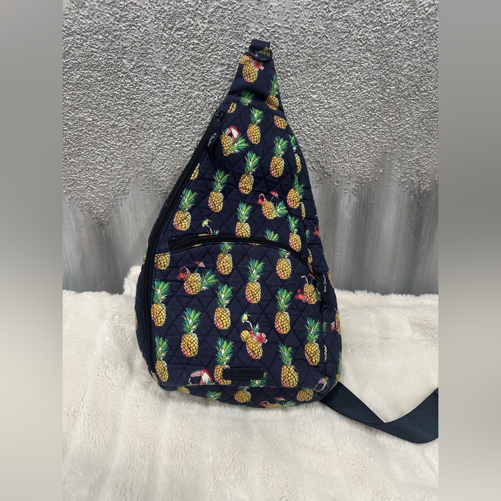 Vera Bradley Sling Bag Toucan Party Pineapple - Picture 2 of 6